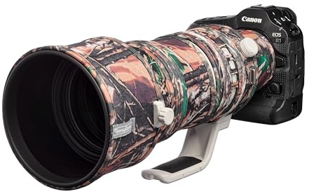 easyCover Lens Protection - Cover mimetica per Canon RF 100-300 f/2.8L is USM, Mimetico foresta, Copertura mimetica per obiettivi