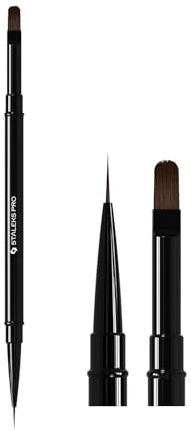 STALEKS PRO von Natury Nails Doppelseitiger Pinsel/Spitze. 10 mm Eyeliner-Pinsel und 11 mm Gel-Pinsel. Gel-Nagel-Konstruktion und -Dekoration. Expert (NBE 03/06)