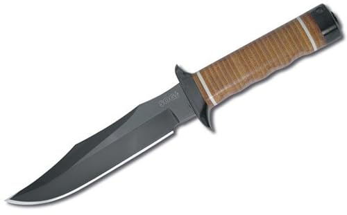 SOG Bowie S1T, AUS8-Klinge, Ledergriff, inkl. Lederscheide