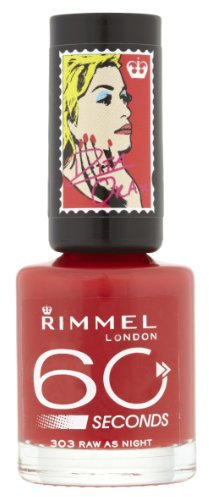 Rimmel London 60 Seconds Nail Polish by Rita Ora, Raw as Night