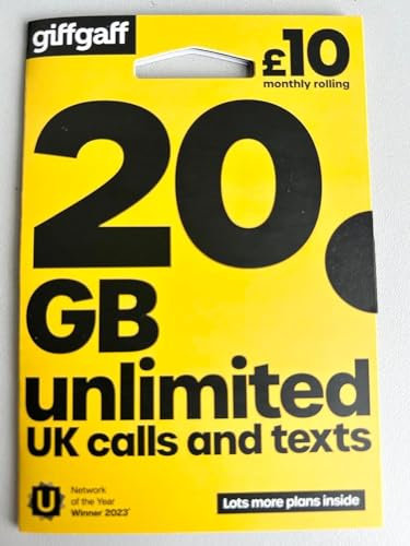 Giffgaff Multi Sim - Standard, Micro, Nano Sim Card - Unlimited Calls, Texts and Data