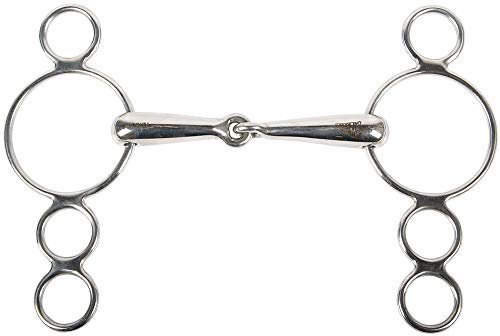 Harry´s Horse Vierfachringtrense mit 3 zusätzliche Ringen 19mm, Größe:12.5