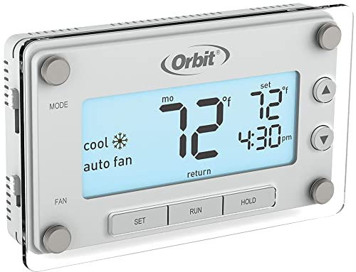 Orbit 83521 Clear Comfort Programmable Thermostat with Large, Easy-to-Read Display, White