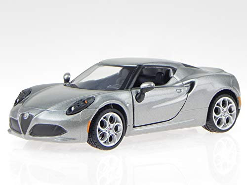 Bburago Alfa Romeo 4C 4 C grau Modellauto 43037 1:32