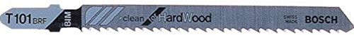 Bosch 25x PRO Hardwood clean T101BRF Reverse Stichsägeblatt (für Hartholz, Faserplatte mit mittelhoher Dichte, Länge 100 mm, Professional Zubehör Stichsäge)