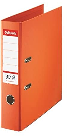 Esselte DIN A4 Ordner, Orange, 72 mm Rückenbreite, Kunststoff, 1er-Pack, 811340