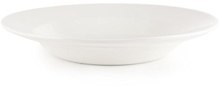 Churchill Super Vitrified P617 Whiteware Pasta Plate, White (Pack of 12)