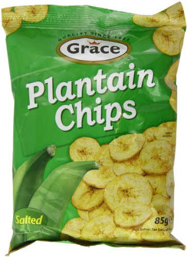Grace Green Plantain Chips 85 g (Pack of 12)