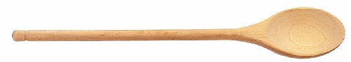 Tescoma 637315 Woody Cucchiaio Ovale, Legno Naturale, 30 cm