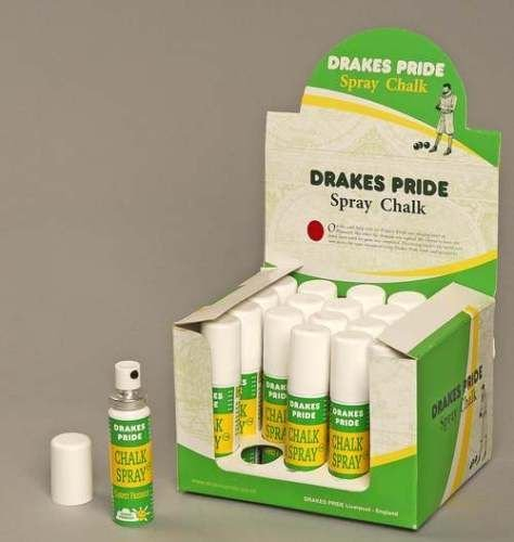 Drakes Pride White Bowls Chalk Spray Pack of 20 x White 8g Cans