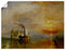 ARTland Wanddeko Poster & Kunstdrucke Wandposter 80x60 cm Meer Hafen London Schiff Die Temeraire an ihrem letzten Ankerplatz1838-39 Romantik Joseph Mallord William Turner R0UW