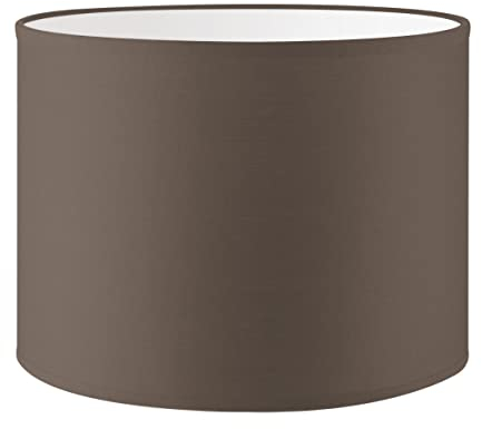 Home Sweet Home Moderner Lampenschirm Bling | Zylinder |25/25/19cm | Taupe | Stoff-Lampenschirm aus Baumwolle | für E27 Lampenfassung | RoHS-geprüft | geeignet für Tischlampe