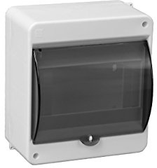 Aufputz Verteilerkasten Kleinverteiler IP30 1 reihig für max. 6 Automaten