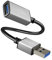 KabelDirekt – Cavo di prolunga USB-A 3.0 – 0,15m, connettore Maschio USB-A e connettore femmina, colore nero/space grey