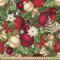 ABAKUHAUS Weihnachten Gewebe als Meterware, Baum Zweige Bell, Schön Gewebten Stoff für Polster und Wohnaccessoires, 1M (148x100cm), Himbeere Grün