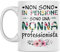 Vulfire Nonna Tazza Regalo Donna Compleanno Idea Originale Idee Regali per lei per Natale Festa della Mamma, Nonna Professionista (Bianco, Ceramica)