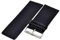 Uhrenarmband Supersoft schwarz extra breit 40mm Kalbleder