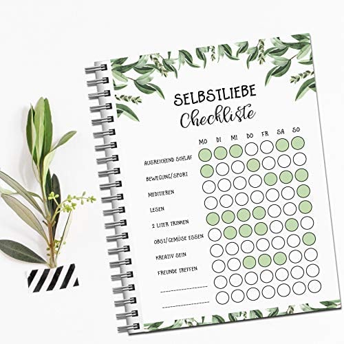 Selfcare Checkliste To Do Block Selbstliebe Selbstfürsorge Tagesplaner Wochenplaner