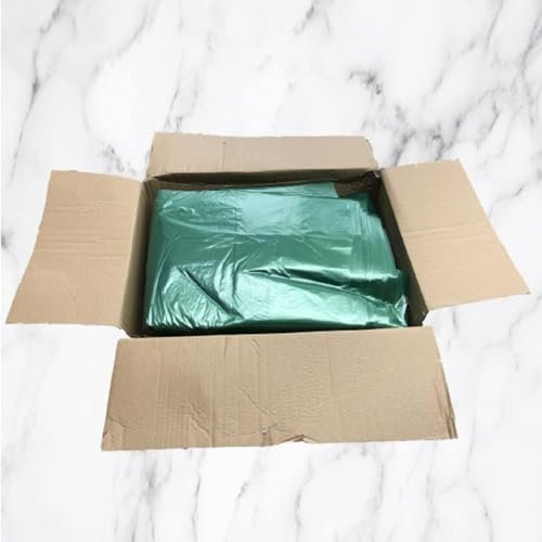 Tezraftaar® 50 x Bin liner Bags 18 x 29 x 39 160 Gauge 90ltr Green Heavy Duty Refuse Sacks Bin Waste Bag for House Hold Kitchen Garbage