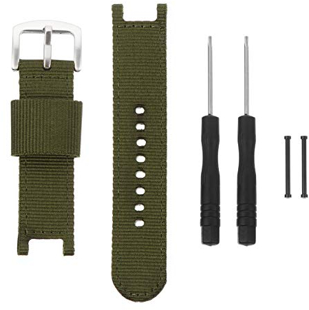 UKCOCO Kompatibel für 22Mm Uhrarmband - Nylon Ersatzarmband Verstellbares Sportarmband mit Uhrfederbügel für Männer