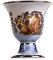 BEAUTIFUL GREEK STATUES Pythagoras Tasse der Gerechtigkeit Dionysus Zeus Pythagoreische Messe Tasse Antike Griechenland Blau Kobalt nutzbar