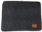 Venetto Tasche für 13,3 Zoll MacBook Air/Pro Retina /12,9 Zoll iPad Pro, Microsoft Surface, Laptop, Notebbok, Filz, Hülle Ultrabook Filztasche, Schutzhülle (schwarz Melange)