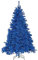 Albero di Natale artificiale Base in metallo PVC tradizionale 180 cm blu