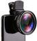 Lseqow Objectif de téléphone portable, 2 fonctions, objectif grand angle 0,45 x et objectif macro HD pour iPhone Android Phone