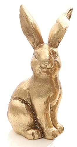 ETC putziger frühlingshafter Osterhase als Ostermoppel in sattem Gold in verschiedenen Größen (1 x groß rechtsblickend)