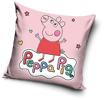 Une kompatibel mit Peppa Pig Wutz Kissenhülle Kissenbezug 40x40 cm (PP224067)