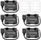 5 PCS 6 x 1.5V AA Battery Holder, KUOQIY 9V Back to Back Battery Holder Case Box with USB Female Socket, with 2 PCS Plastic Battery Storage Box