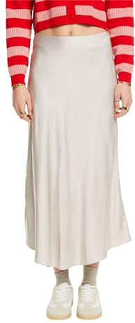 ESPRIT Damen 024ee1d311 Rock, 290/Light Beige, 36