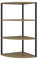 Vicco Wandregal Fyrk, Bücherregal, Eiche/Schwarz, 30 x 60 cm 3 Ebenen