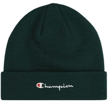 Champion Unisex Lifestyle Caps (806064) -Recycled Acrylic Knitted Yarn Embroidered Script Logo Beanie-Mütze, Grün (GS502), One Size