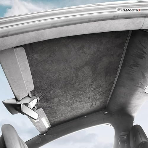 3PCS Windshield Sunshade Cover Compatible with Tesla Model X 2023 Soft Suede Sun Shade Heat Insulation Anti-UV Front Rear Window Sun Visors