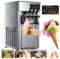 Commercial Soft Ice Cream Maker Machine, 1200W Professional Slushy Ice Cream Machine with LED Display, 3 Flavors| Output: 16~18L/H | Basin Capacity: 3L*2 | Shortage Alert