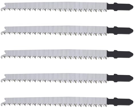 Create idea 5 Stück T308BF Stichsägeblatt Ersatzteil für Sperrholz Massivholz Möbelplatten Hartholz Stichsägeblatt 117mm