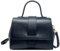 Chicca Borse Borsa Bauletto da donna in pelle, borsa a mano con tracolla (Nero)