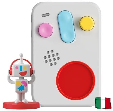 FABA+ Raccontastorie interattivo per bambini con contenuti audio da 0 a 10 anni, Cassa audio con Personaggio Sonoro Faba•Me, Luce notturna, Routine nanna, Gioco educativo musicale, Versione Italiana