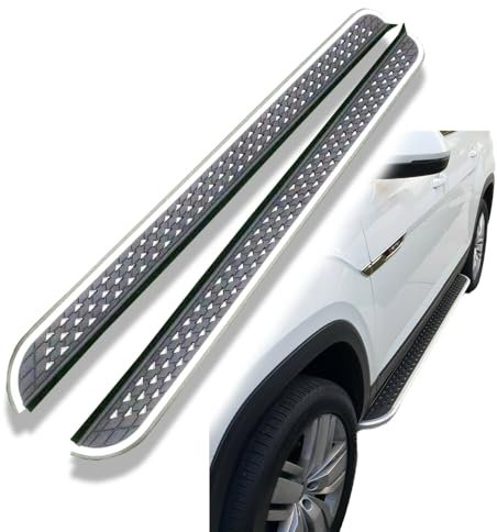 Lot de 2 marchepieds latéraux SUV pour KIA Sportage NQ5 2023-2025 NerfBar Marchepieds en aluminium (avec supports)
