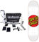 Komplettes Skateboard Santa Cruz zur Selbstmontage mit professionellem Vogelhaus-Set – hohe Leistung (White Dot, 8.0)