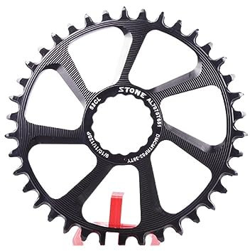 DONGLING Platos para Bicicletas Plato Redondo Cinch 30t 32 34 36 38T 3.5MM Offset Direct Mount Chainwheel Plato Ovalado 32 MTB(36t)