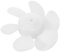 JEWEDECO 8-Inch Exhaust Fan for Ventilation Exhaust Fans Universal Fit for Pedestal Table Fans Plastic Cooling Fan Leaves Nut Cover