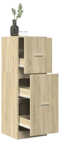 Lauuoeriau Furniture Item Home Apothekerschrank Sonoma Eiche 40x41x118 cm Holz-Möbel
