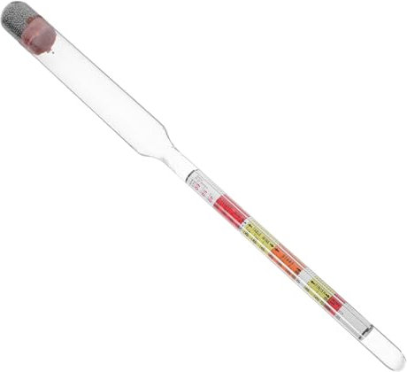 LIFKOME Accurate Alcohol Meter Hydrometer Tester for Beer and Wine Glass Material, Easy to Carry for Home Wine Making and Alcohol Concentration Test