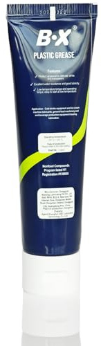 BX Food Grade Grease 2.8 oz 1 Pack – Water-Resistant Lubricant for Food Machinery, Ice Cream Makers, Kitchen Appliances, Plumbing Valves & O-Rings (-15°C to 100°C)