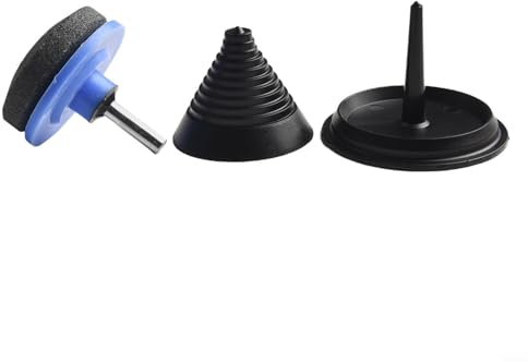 Startbuymore Lawn Mower Blade Sharpener, 3PCS Multi-Sharp Rotary Lawnmower Sharpen Kit Rotary File Sharpener with Balancer for Garden Courtyard Kitchen