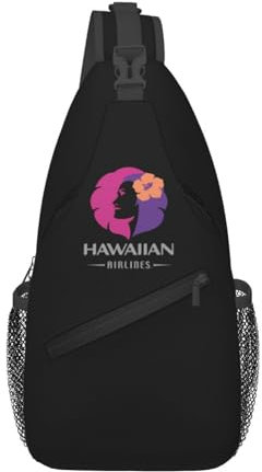 HFGAASSH Brusttasche Hawaiian Airlines HERC Travel End of Southern Sommer Männer Sling Crossbody Rucksack Daypack Umhängetasche Urlaub Sport Geschenke
