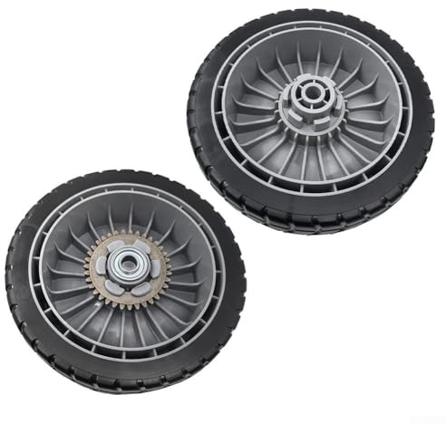 SMZhomeone Rasenmäher-Rad Ersatz-Set für Honda-Modelle, 20,3 x 5,1 cm Reifen, Vorder- und Hinterräder mit Antriebsgetriebe-Set, einfache Installation (2 Stück vorne und hinten)