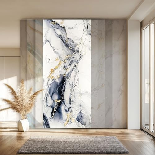 HEXIM Marmorplatten Optik 10 Stück 280x122 cm SPC Kunststoff Innen & Außenbereich Granit Steinoptik - Duschrückwand Küchenrückwand Spritzschutz Duschverkleidung (34,16 m² 80113) B-Serie